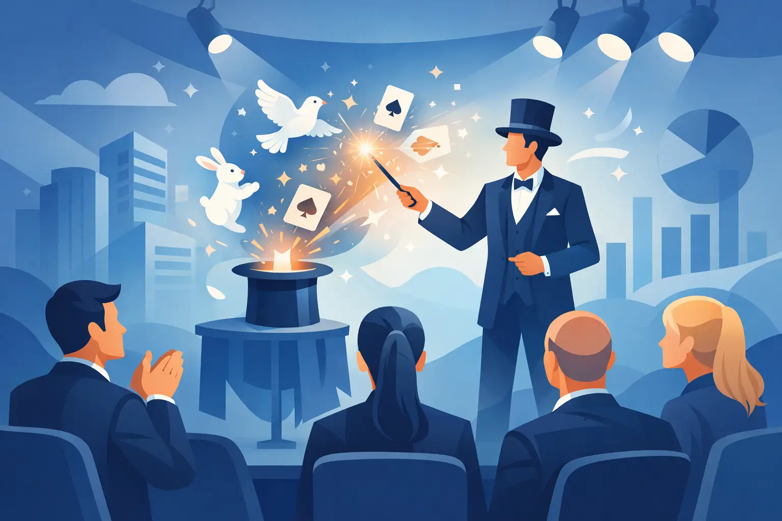Show de magia para empresas que sí impacta