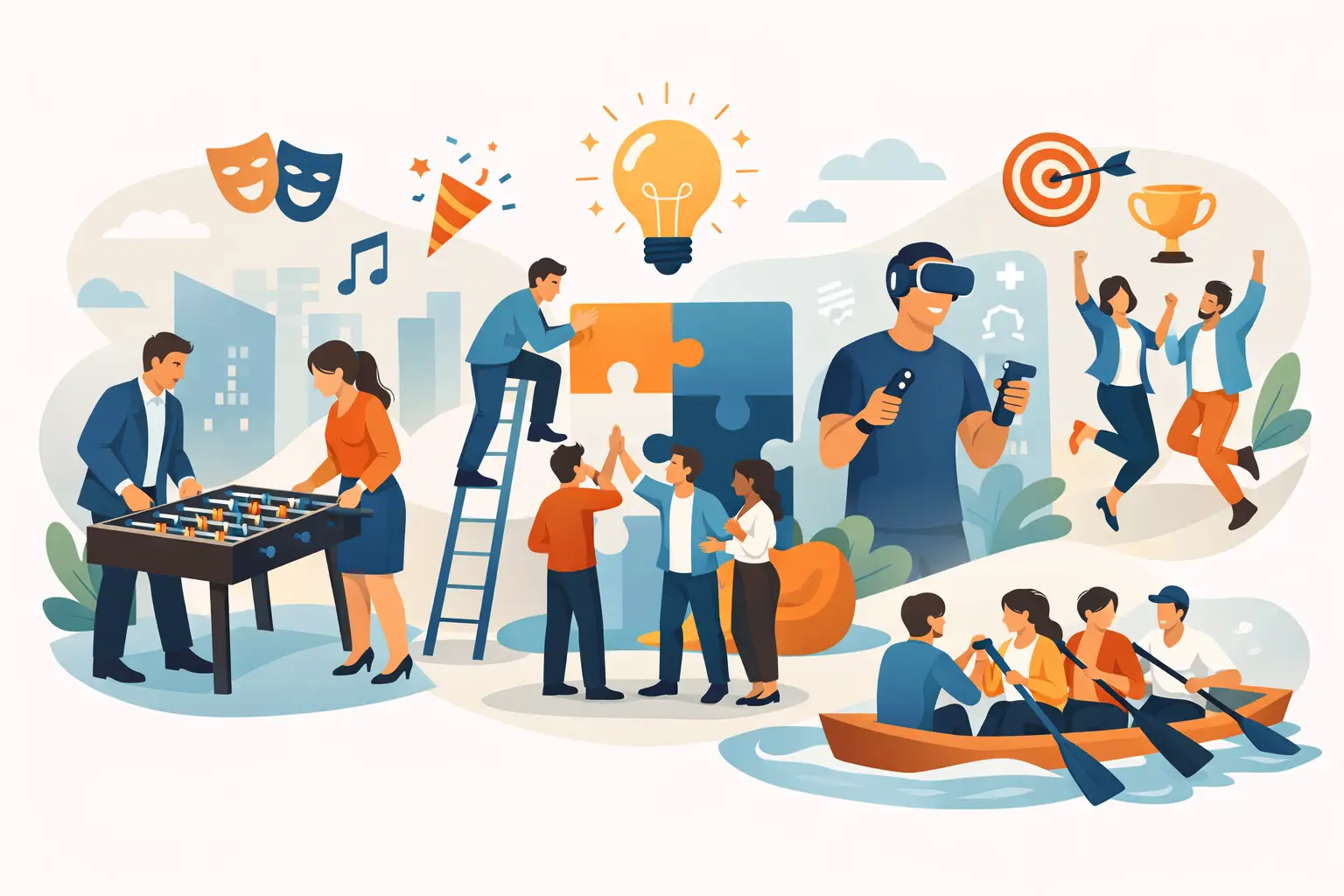 12 ideas de entretenimiento corporativo que funcionan