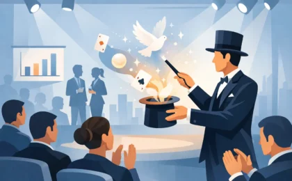 Mago corporativo: impacto real en eventos