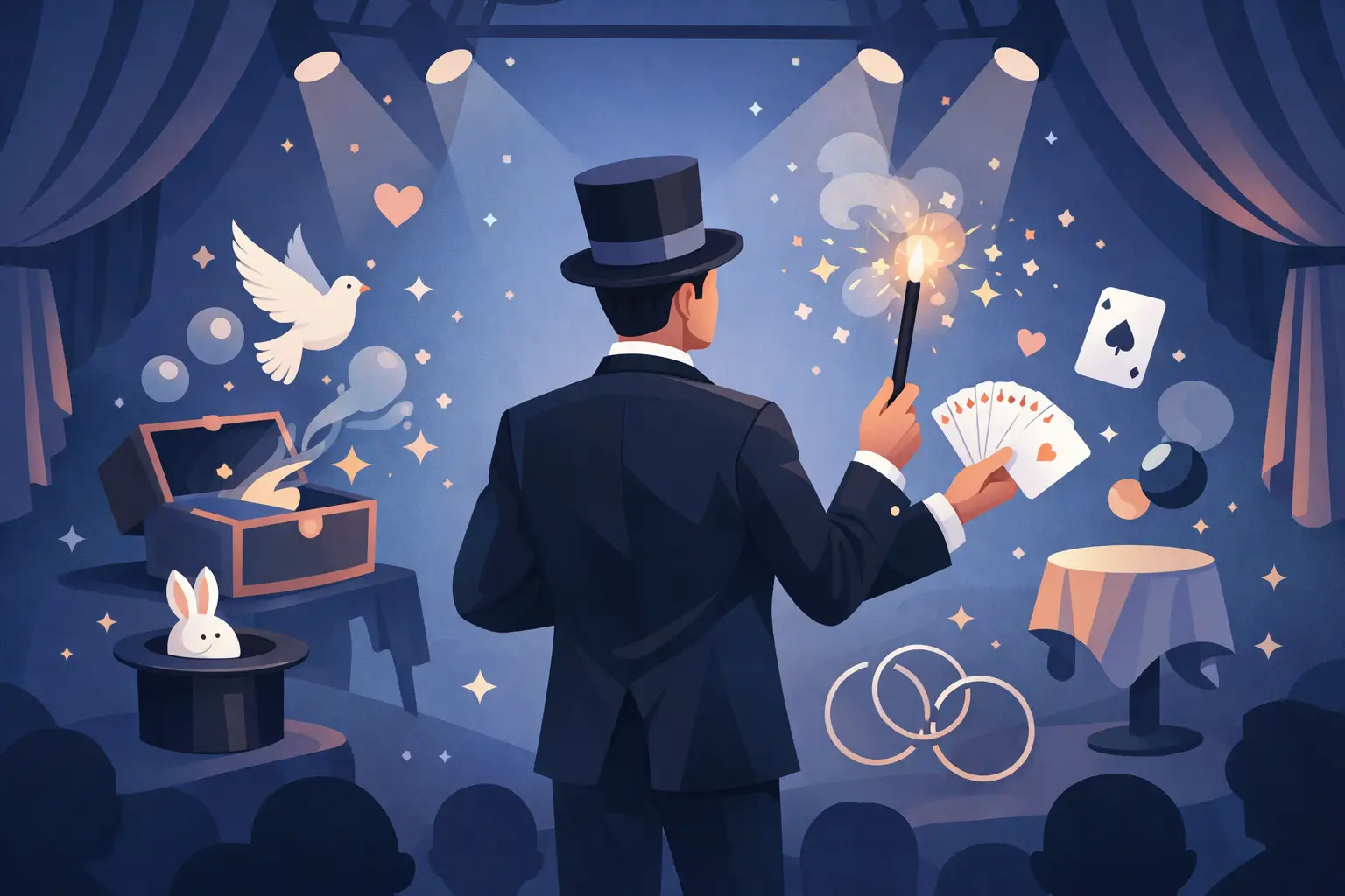 Cómo estructurar un número de magia que emocione
