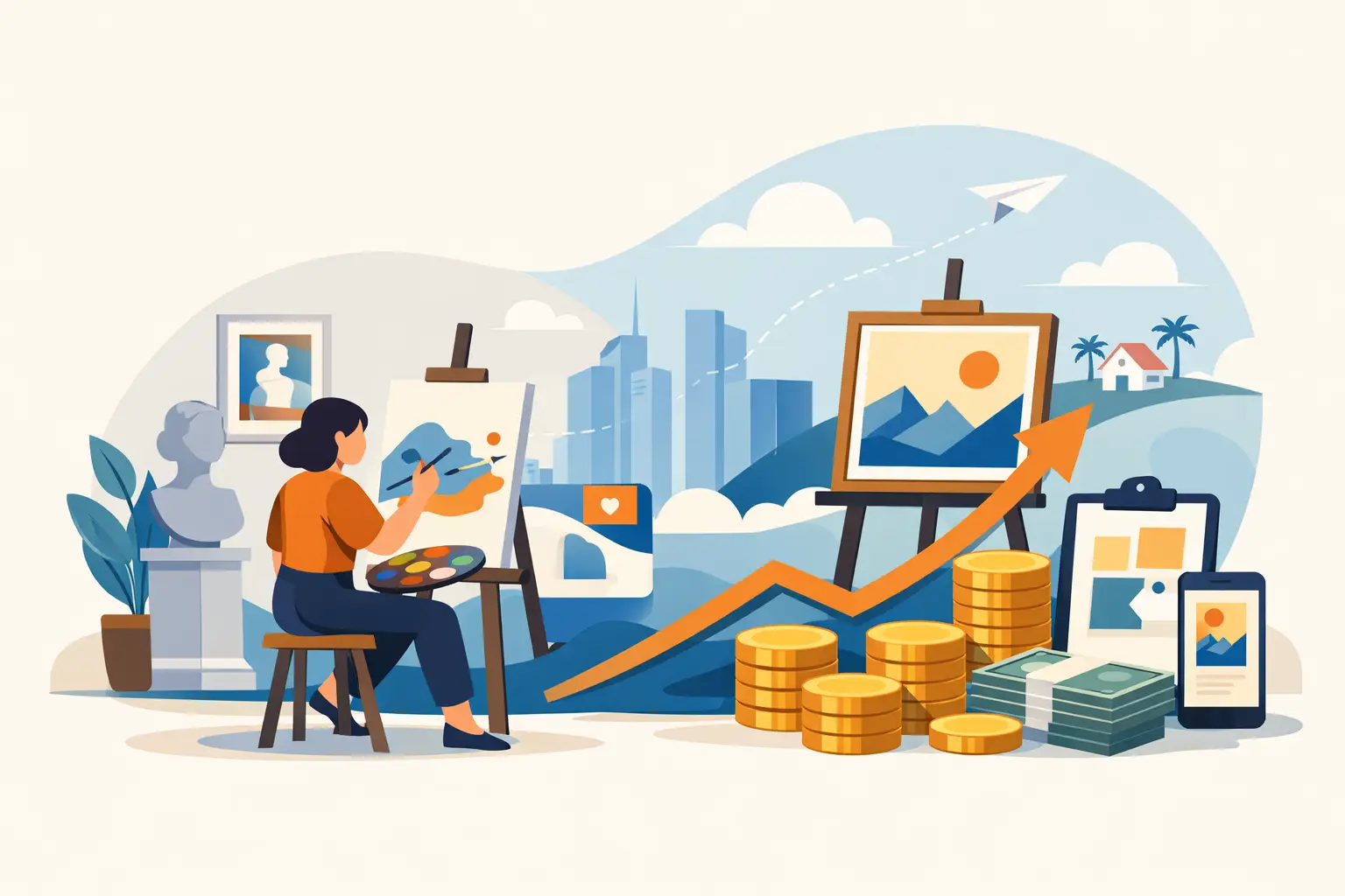 Guía de ventas para artistas que quieren vivir de su arte