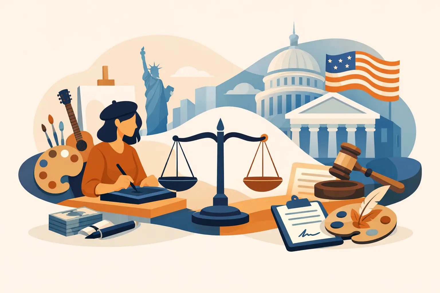 Guía legal para artistas autónomos en EE. UU.