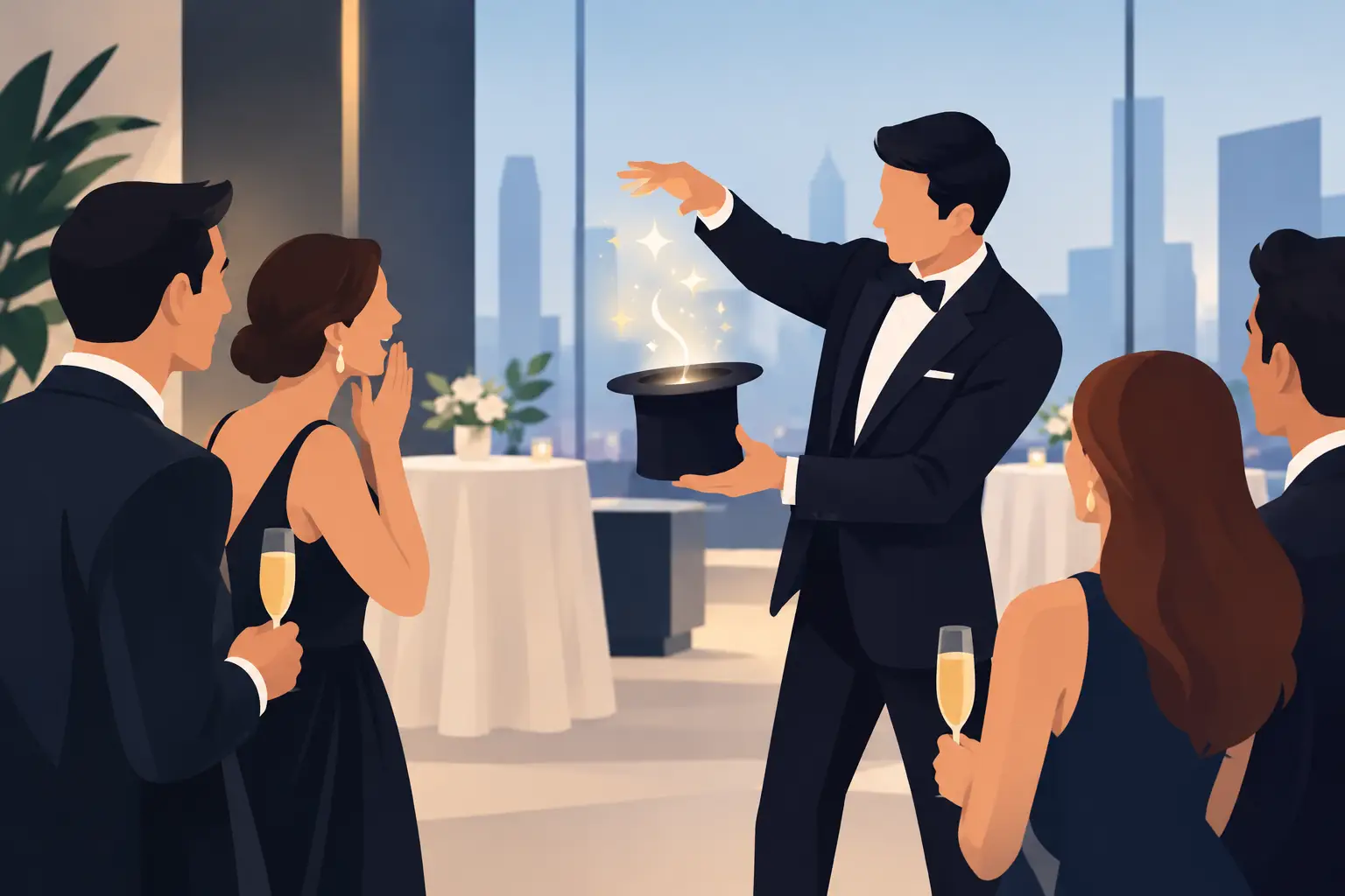 Ideas de magia para eventos premium que emocionan